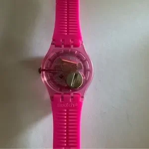 New Limited Edition Swatch Watch 41mm Pink Lacquer Skeleton Face Swatch | Accessories | New Limited Edition Swatch Watch 4mm  main image 2